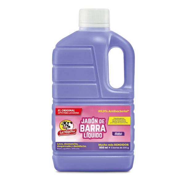 Jabón "Barra" Líquido La Vaquita Bebé 950mL